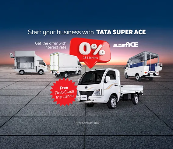 Start your business with TATA SUPER ACE, a compact truck ready to be your trusted partner on every journey.